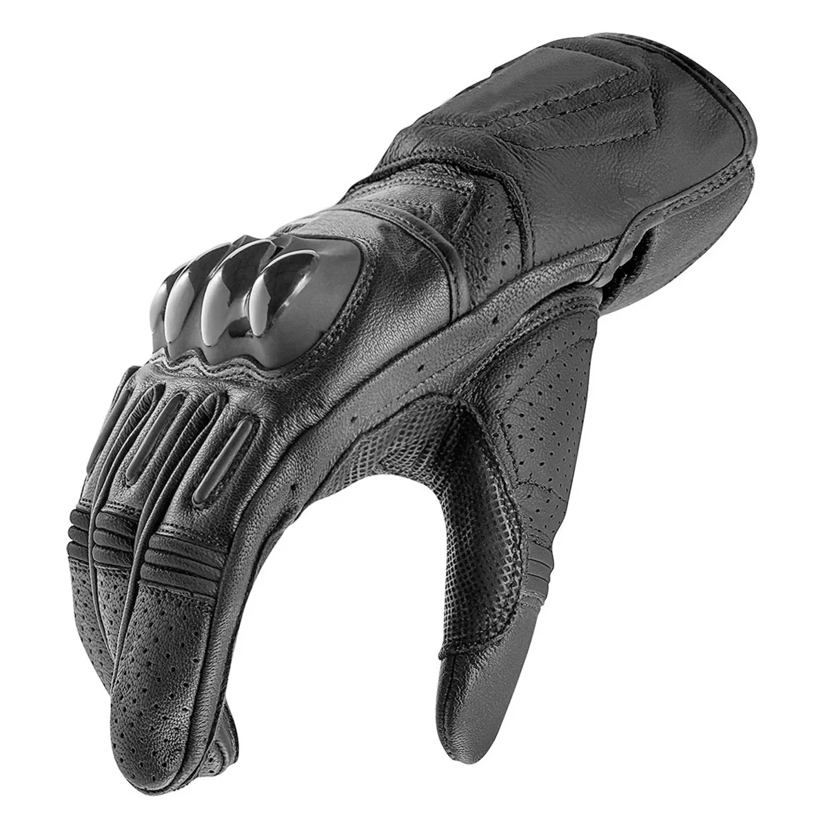 Street Riding Gloves Motorcycle Gloves H2 – Black