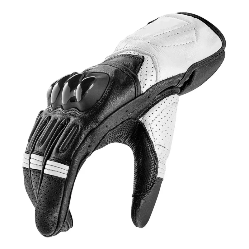 Street Riding Gloves Motorcycle Gloves H2 – White