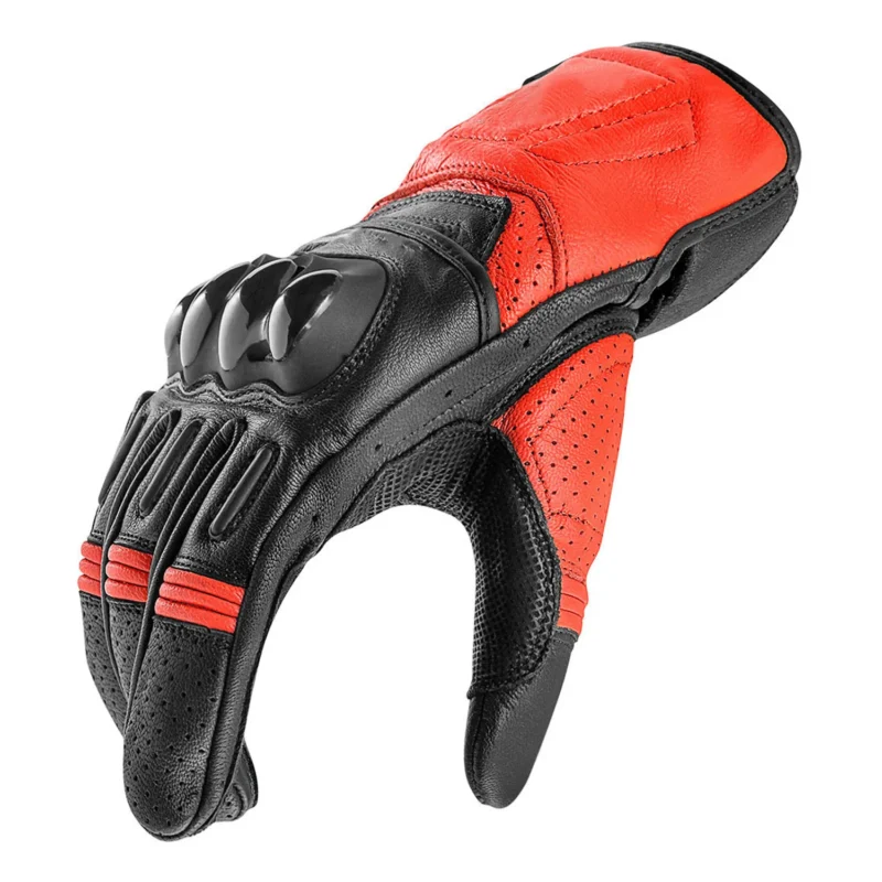 Street Riding Gloves Motorcycle Gloves H2 – Red