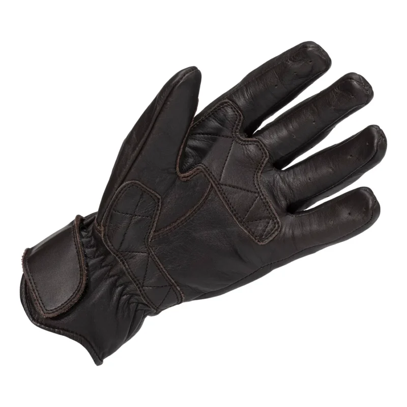 Leather Biker Gloves DURHAM Riding Gloves – Black