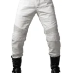 Motorcycle Jeans MK-6 Men Biker Kevlar Jeans - Creme