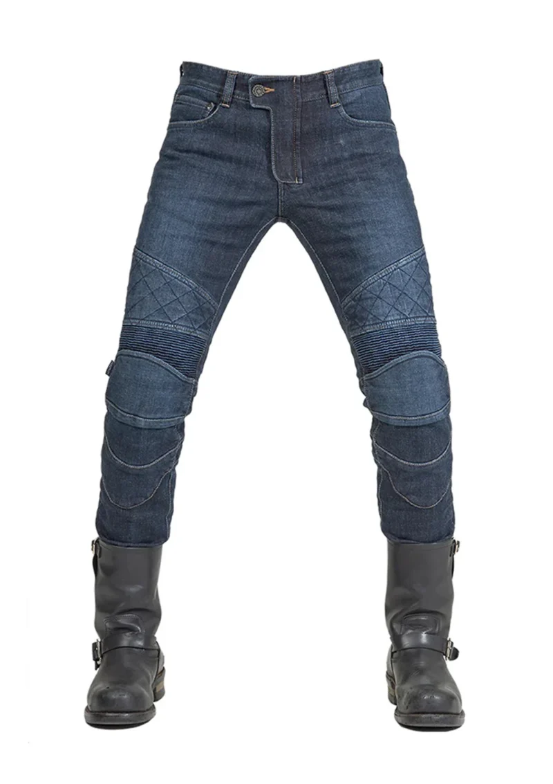 Motorcycle Jeans MK-6 Men Biker Kevlar Jeans - Blue