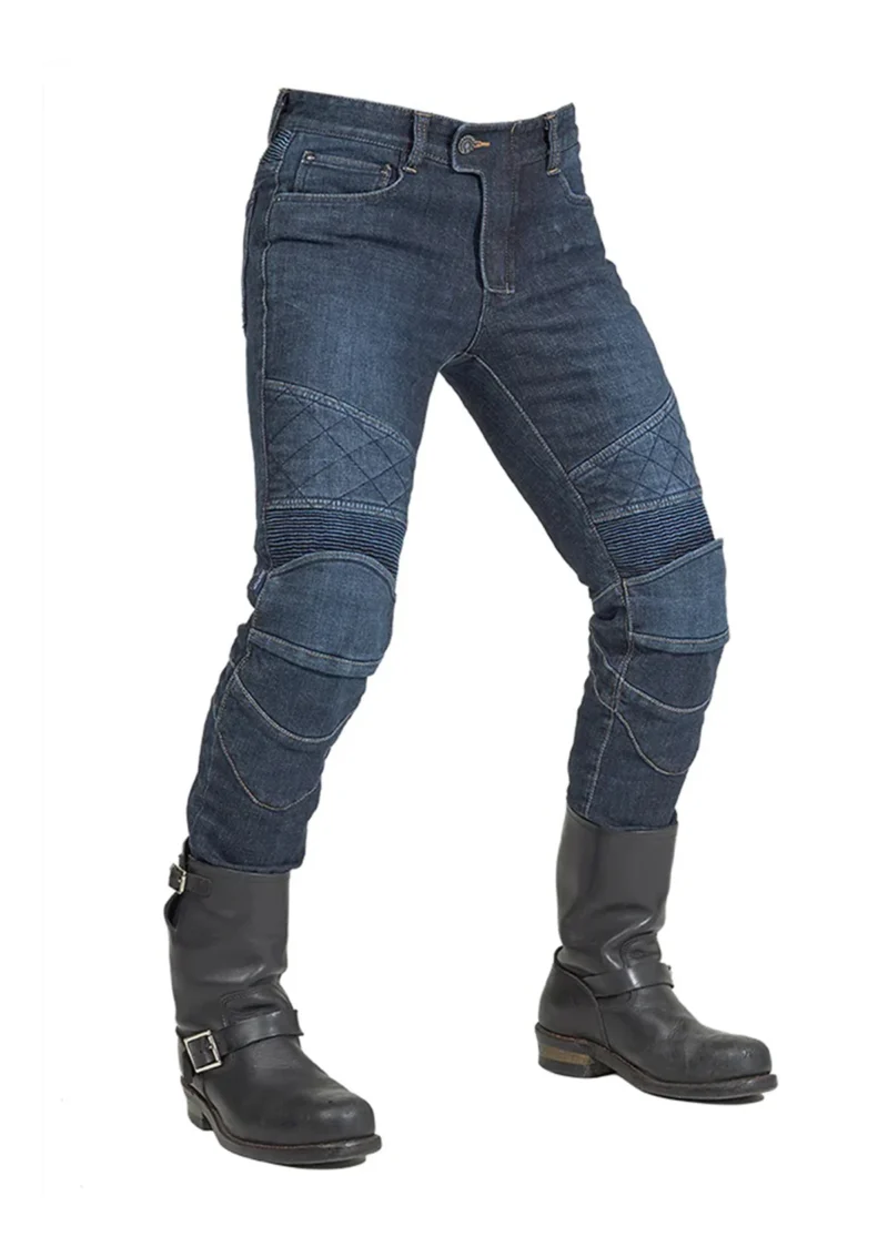 Motorcycle Jeans MK-6 Men Biker Kevlar Jeans - Blue