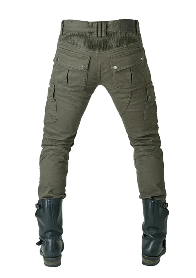 Motorcycle Jeans MK-6 Men Biker Kevlar Jeans - Olive