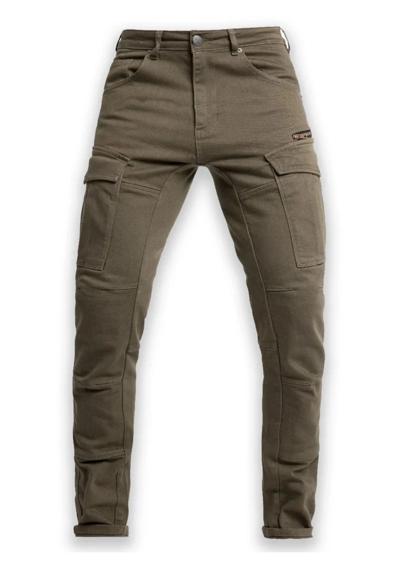 Biker Cargo Pants MK-7 Defender Riding Jeans - Olive