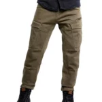 Biker Cargo Pants MK-7 Defender Riding Jeans - Olive