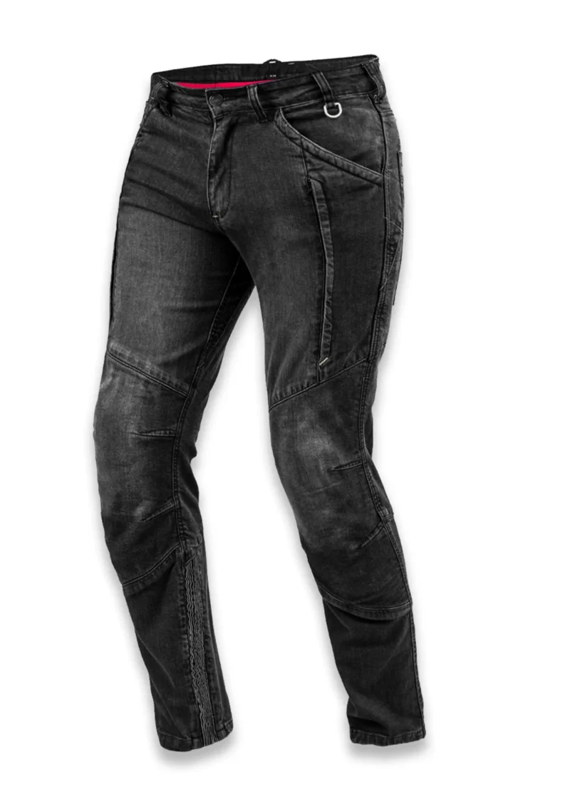 Motorcycle Jeans MK-3 Men Biker Kevlar Jeans - Black