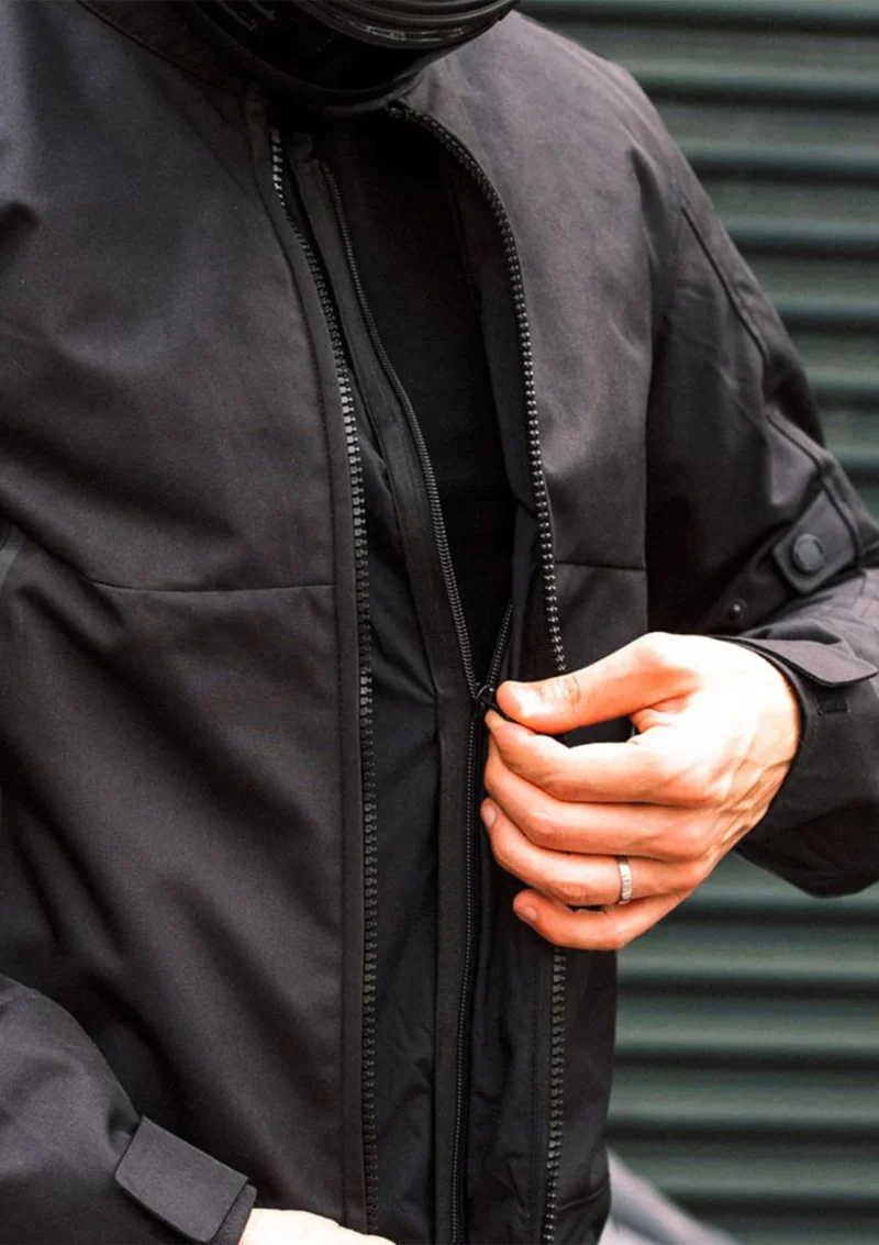 Waterproof Motorcycle Jacket For Urban Riders - Black